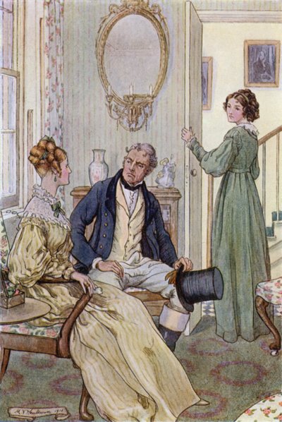 Illustration for Wives and Daughters by Mrs Gaskell by Mary V. Wheelhouse